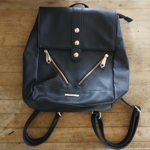 Rampage Black Handbag Backback Purse